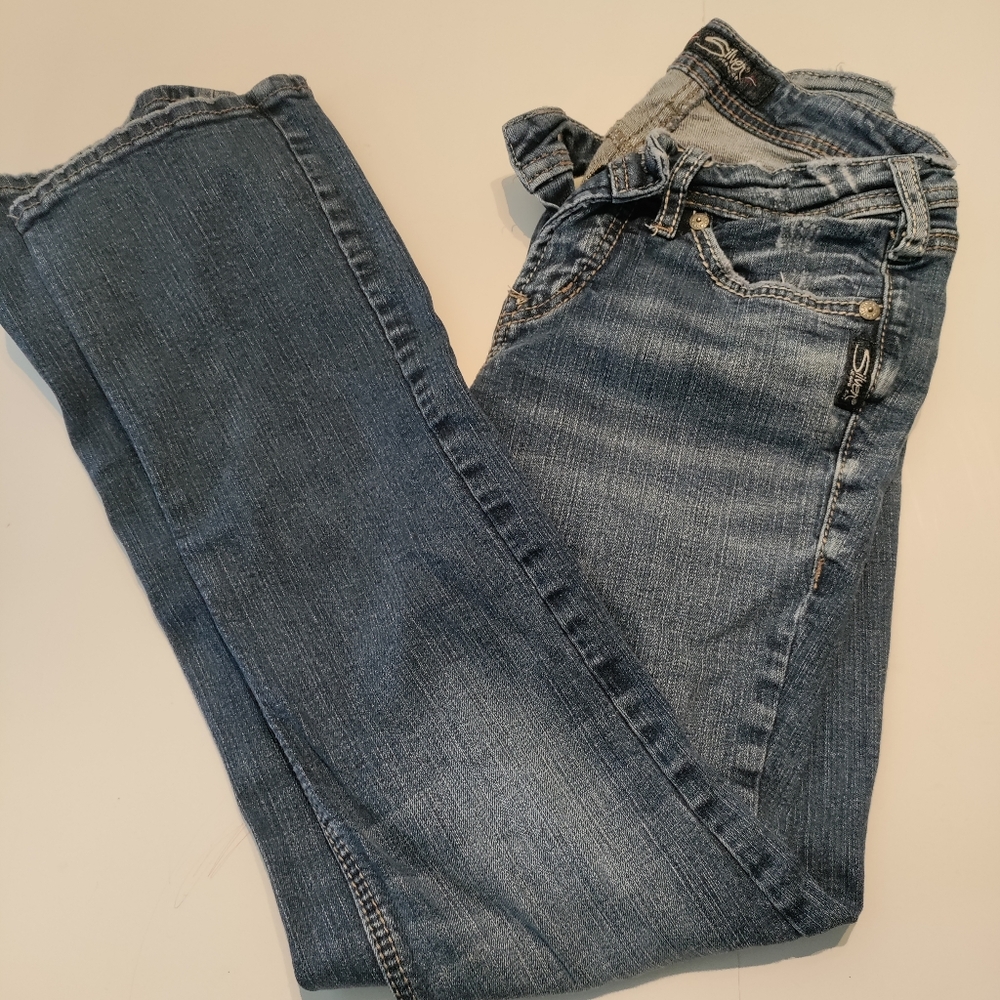 Womens Silver Brand Jeans Suki Slim Boot 25 X 31. In very good used condition. N